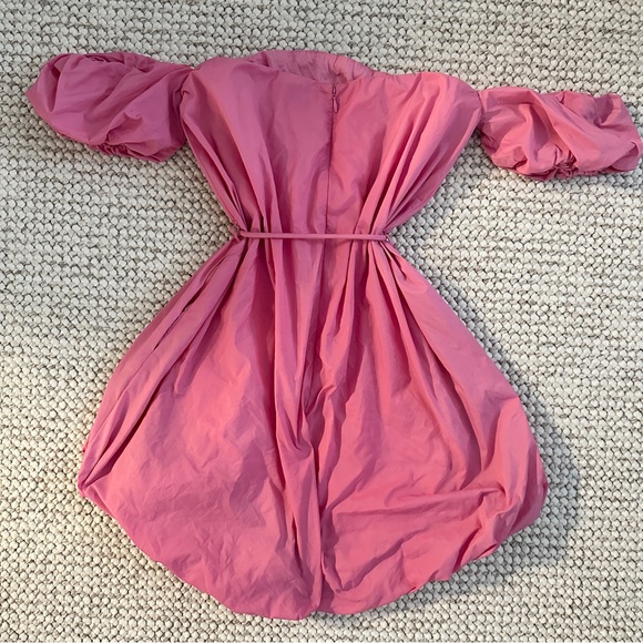 STAUD Ash Off the Shoulder Pink Mini Dress - Picture 6 of 6